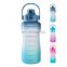 eco friendly BPA free tritan hiking camping portable big capacity 1 gallon fitness water bottle