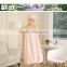 new products on china market microfiber bath towel beach set super absorbent brightly painted Bathrobe with shower cap