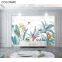 Custom 3D Pristine Tropical Forest Plant Wallpaper Boat Lake Painting Large Mural For Bedroom Living Room TV Background Wall Dropshipping