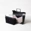 elegant genuine cow leather lady handbag fashion contrast color tote bag hardware handle handbag for women