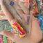 Fancy 4cm, 7cm Fruit Flavour Chewing Gum Tatoo Chicle Tatoo Bubble Gum in Bags, Jars