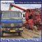 Customized triangular track wheel anti sinking vehicle for wheat harvesters during rainy season harvesting