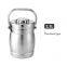 Stainless steel insulated lunch box drum shaped straight tube lifting pot