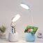 Schreibtischlampe für Büros zu Hause und Studentenwohnungen LED-Schreibtischlampe mit Stiftkasten, augenschonende Tischlampe, USB-Nachtlicht für Studentenwohnungen