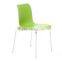 replica chrome metal frame PP seat Designer furniture green B&T Leo Side Chair,Leo Chair, Alp Nuhoglu Leo Stacking Chair