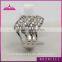 wholesale silver rings lots pave cz rings for woman