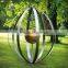 stainless steel garden abstract rolling ball sculpture