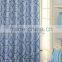 Fresh style polyester Chinese style shower curtain for family hotel