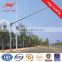 Q345 steel material traffic light pole with arms