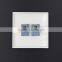 U series fluorescent series push button two gang wall switch