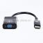 Nickel plated thunderbolt Display Port Male to VGA Female Cable Adapter