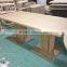 New design black MDF top and OAK legs dining table