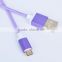 Colorful high Speed Micro USB Cable for christmas promotional gifts