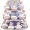 Christmas style cardboard cupcake display stand