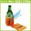 High Quality Reusable Wine Bottle Cooler Collapsible Wine Freezer Bag Customized