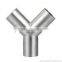 Seamless Y Tee Sanitary Fitting Stainless Steel Pipe Fitting