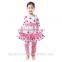 fashion cute kid clothing boutiuqe fall long sleeve strips 2016 ruffle girls clothes