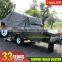 Rear Folded Hard Floor Trailer Camper Trailer for Sales