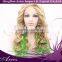 Best Quality highlight color Heat Resistant Fiber / Synthetic Lace Front Wig