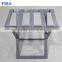 stainless steel grey powder coated hotel folding luggage rack