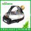 gold color focus zoom led headlamp 2000 lumen super bright head lamp miner light for night searching