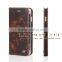 genuine leather for Iphone 6 plus wallet case with standing