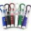 3 in 1 red Laser Pointer Key Ring LED Flashlight Mini Torch uv light