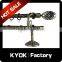 KYOK luxury curtain poles accessories,silding smoothly metal curtain pole,12 years factory wholesale