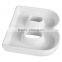 B shape ceramic letter dishes