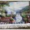 Fashional embroidered design fabric tapestry with custom design