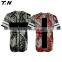 Cheap stripe baseball jerseys satin baseball jerseys