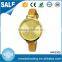 Good quality gold slim case japan movement quartz watch sr626sw for women