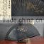 Antiquity black silk folding fan Chinese style men carving craft fan Shan Gu gift Japanese folding fan in summer