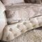 White Chesterfield sofa fabric/leather Italian Classical Design AL027