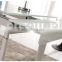 tempered white glass customizable coffee table L808D