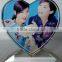 heart shaped colar printing love crystal picture frame