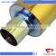 China supplier 3.5inch outlet 2inch inlet racing car exhaust muffler colorful