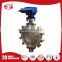 high pressure A216 WCB LT type Electrical hard sealing triple eccentric butterfly valve