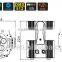 New rechargable Battery/Wireless DMX PAR CAN 6pcs 4-in-1 8W RGBW