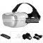 VR Virtual Reality 3D Glasses Headset Oculus Rift Head Mount 3D Movies Games For 3.5-6.0 inch Phone + Bluetooth Remote Control