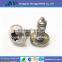 m4 Stainless Steel Slot Drive Knurled Thumb Screw, Straight Knurling Captive screws