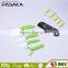 KC1308 New Design zirconia blade rubberized ABS handle 6PCS ceramic knife set with acrylic stand