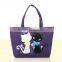 Mommy bag canvas tote bags felmale casual printing cat pattern handbag for wholesale