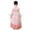 modern style unique design formal baby girl beautiful pink sleeveless dress little girl summer party dress