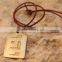 Classic Brass Dog Tag on Chain
