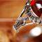 China factory direct wholesale jewelry garnet ring fashion ring new design ladies finger ring