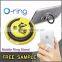 O-ring cheap Reusable Sticky plastic Finger ring holder For cell Phone
