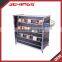 Retail 4 Way MDF Slatwall Horizontal CD Rack with Wire Basket