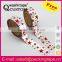 Hot-seller custom printed hot sale gold print masking tape for gift