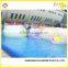 2015 hot sale TPU floating inflatables water roller ball with pool price